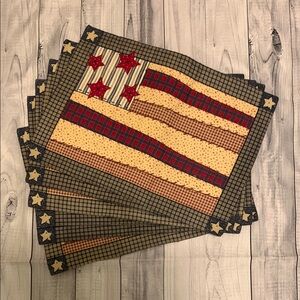 American Way Set of 6 Placemats